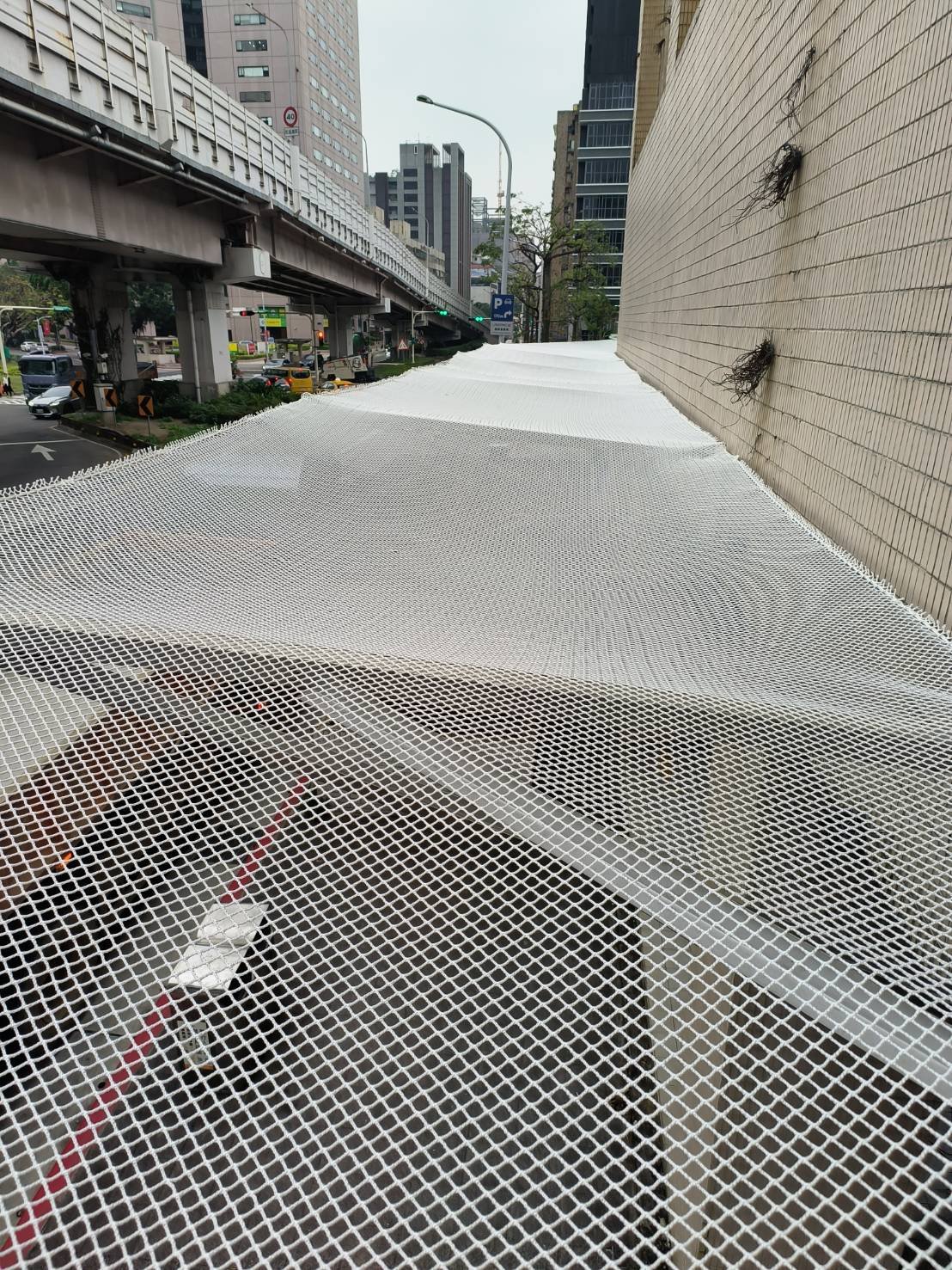 磁磚掉落防護網施工實景4